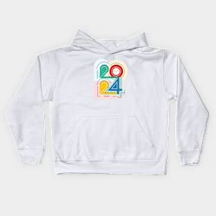 Happy new 2024 year Kids Hoodie